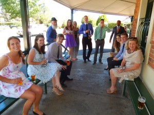 Weddings can be thirsty work so we fortify ourselves at a local pub before the ceremony