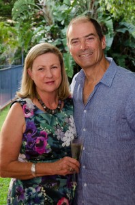 The happy couple at the best time of year