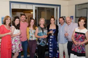 Friends and family gather to celebrate with Julie