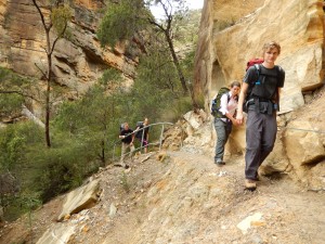 Some of the sections down into the valley were a bit dangerous