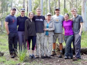 All the expedition members made it to Blue Gum Forest with smiles