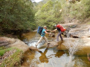 Have you got the idea yet that crossing the creeks was a major feature?