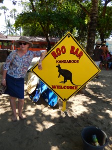 An unsuspecting Aussie tourist bumps into another well named beach bar