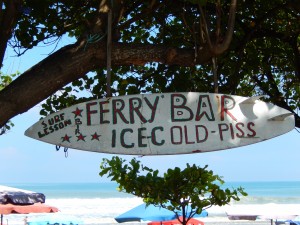 Life is a beach - sand, beer and sun are the three key ingredients to Bali