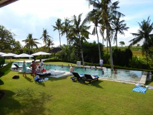 The day after the night before - recuperating pool side