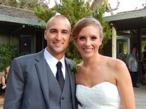 The beautiful bride and groom have plenty to smile about after a spectacular wedding