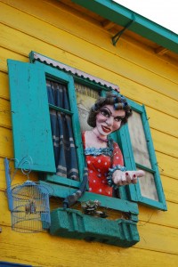 I think she's signalling for me to come up