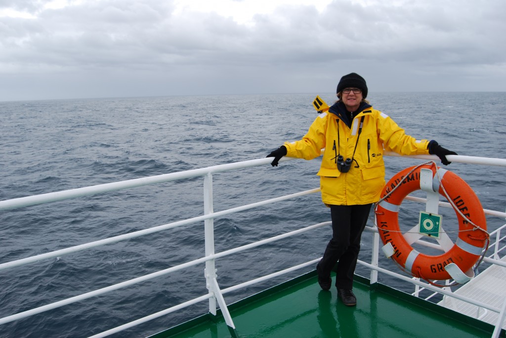 The first evening on board and we've already found the best place to watch the world go by