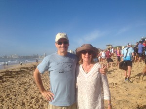 We were down on the beach one sunny summer morning as part of a community activity to support a friend in need