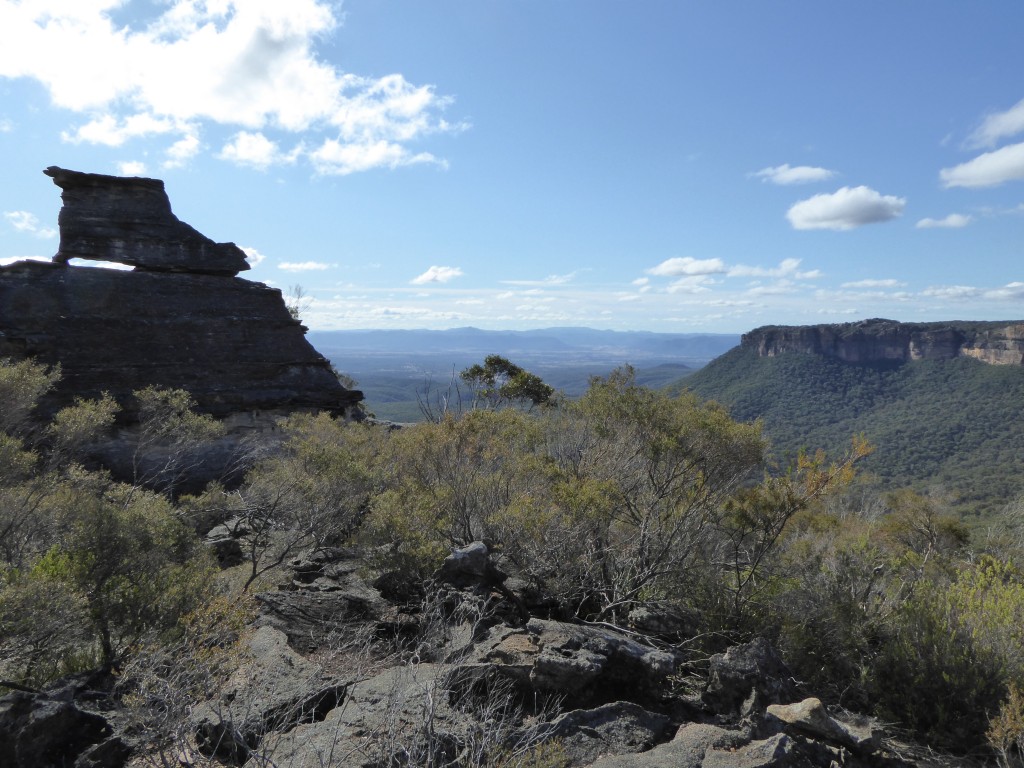 The pagoda rock formations take many amazing shapes but nothing as good as this perfect boot standing sentinel on a high ridge 