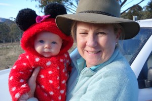 Our nephew James and his wife Keryn's little daughter Mackenzie getting some well-deserved attention