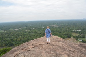 Julie has aerial views from the top of this volcanic plug with the Y temple