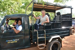 We're ready to go in our private jeep for another game safari