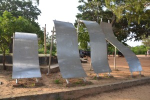 The stylised memorial honouring those lost in the national park in the 2004 tsunami