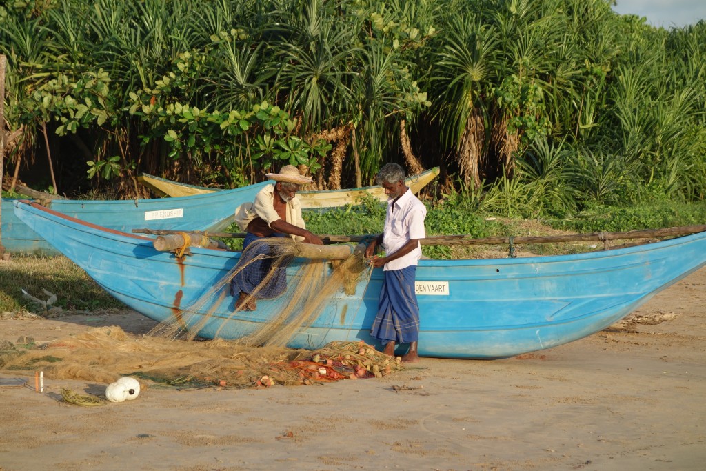 Dusk amongst the fishing boats on the beach - almost everyone in town have lost loved ones in the tsunami