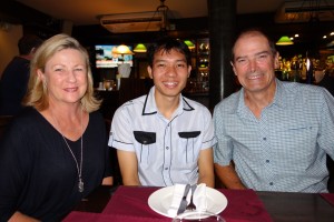 Julie and I with Nutthwat who we have been proudly sponsoring for a few years