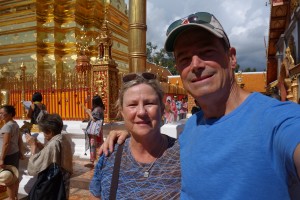 Taking the obligatory photo in front of spectacular Doi Suthep