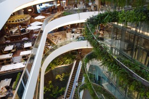 One of the new over-the-top shopping centres in Bangkok