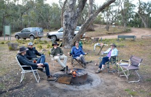 The best time of day - after exploring the bush its good to have a cold one around the fire