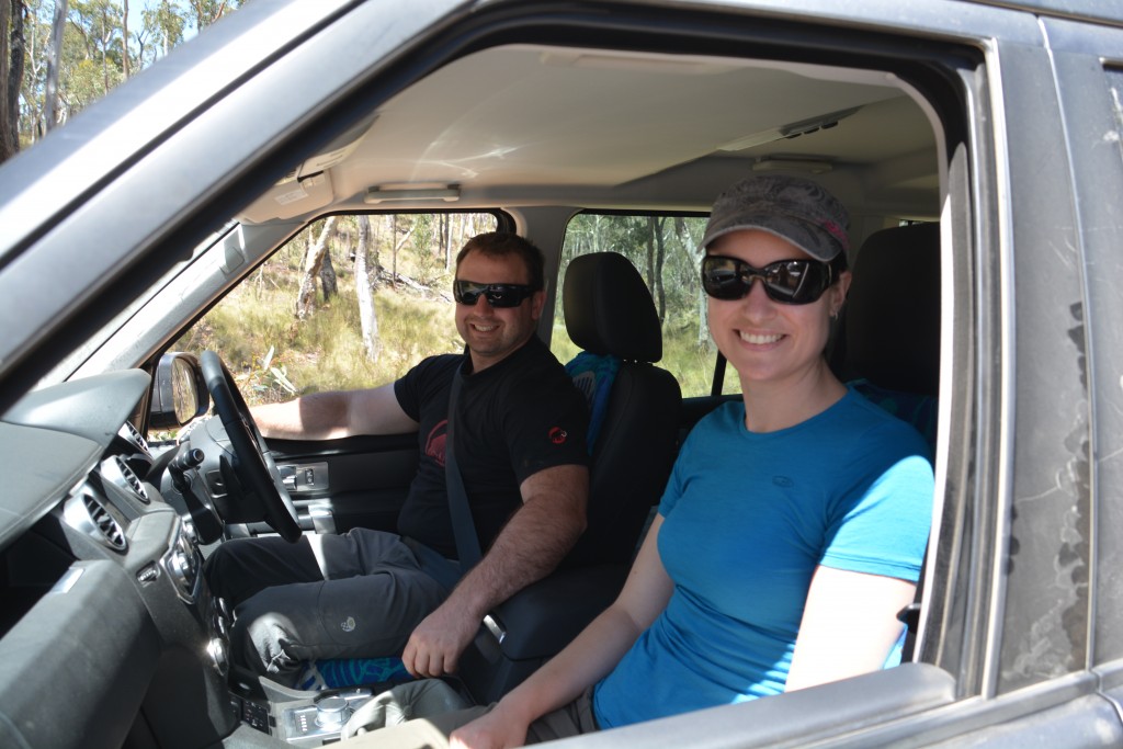 Carl and Anna with their new 4WD...but its got leather seats!!