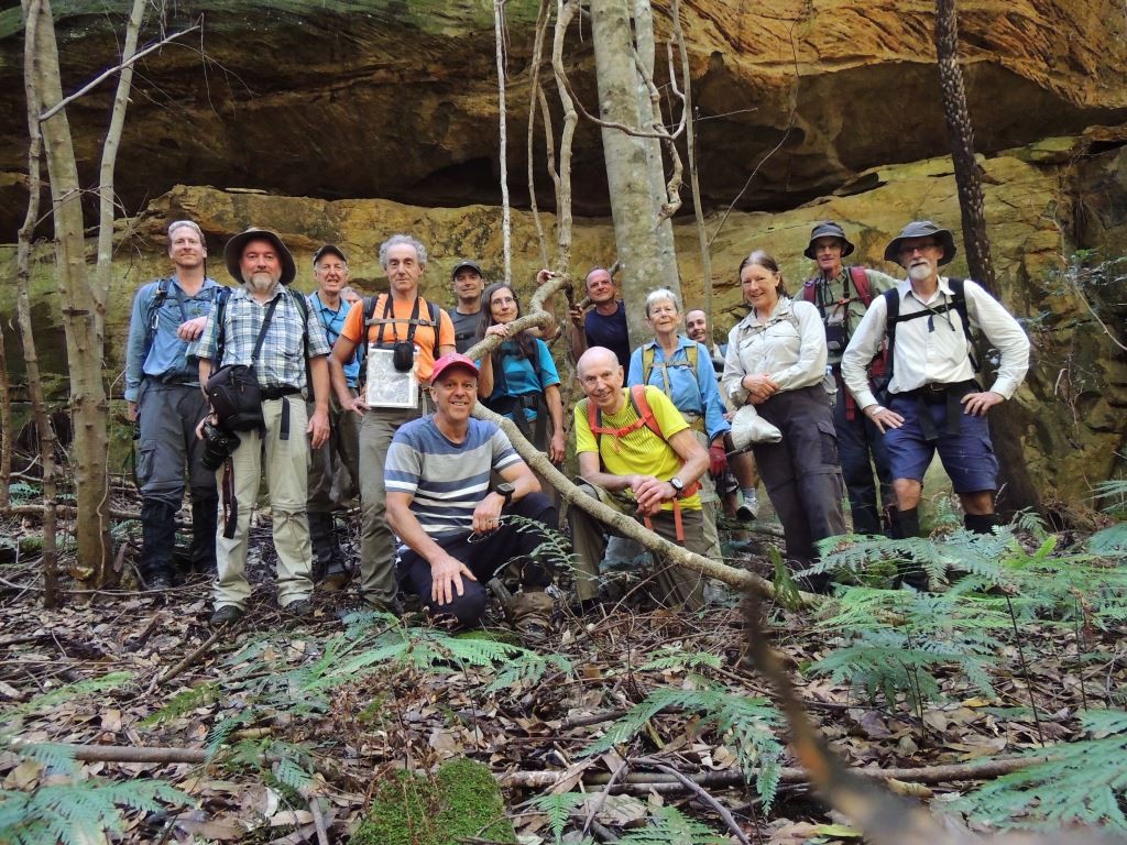 Team photo - the intrepid group on the walk to Constance Point