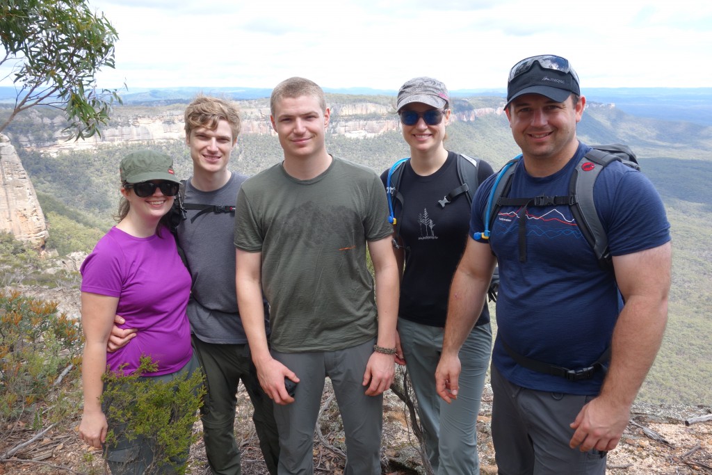 The younger generation hardly raised a puff after climbing the ridge and looking down into Capertee Valley