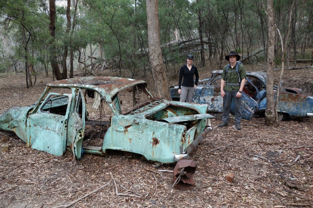 Old Zephyr cars are some of the last remains of the Newnes community that flourished here many years ago