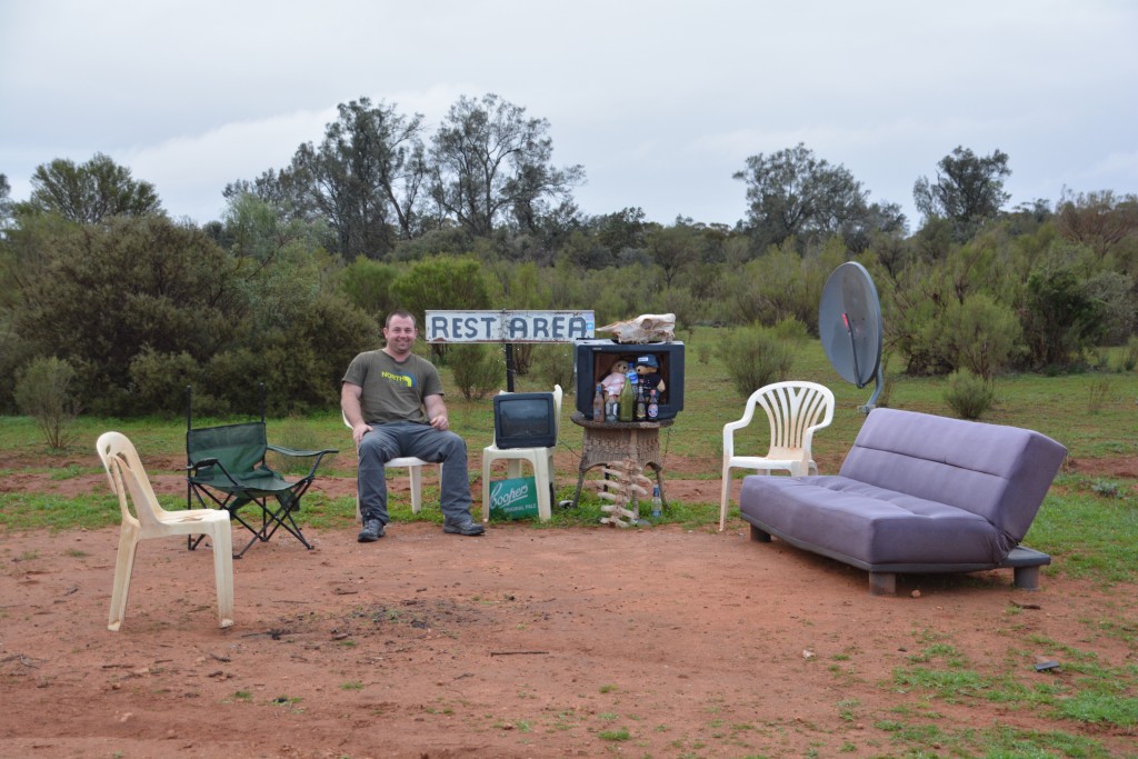 Some of the drives were quite long but Carl found a very pleasant rest area on the side of the road