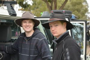 Will and Zach ready to go on the first morning of the 2016 Simpson Desert Expedition