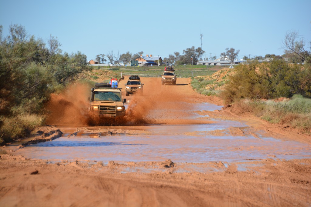 With Oodnadatta still in the rear view mirror the road got very messy