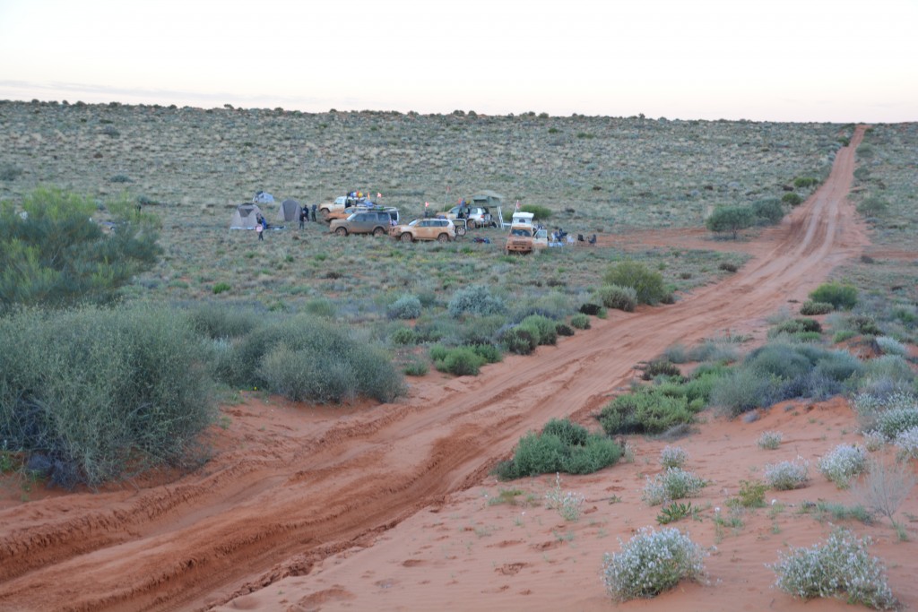 Our campsite just before dusk - a beautiful setting to end another great day