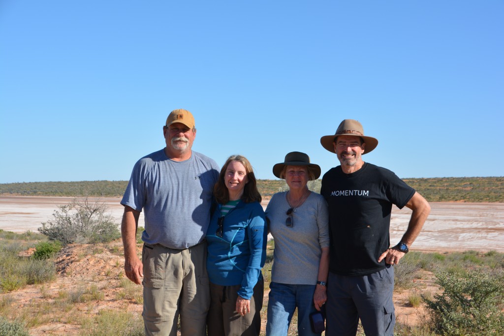 A small family reunion in the desert - my sister Kathy and John with Julie and I