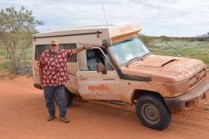 Big John proudly wearing his American flag shirt on the 4th of July