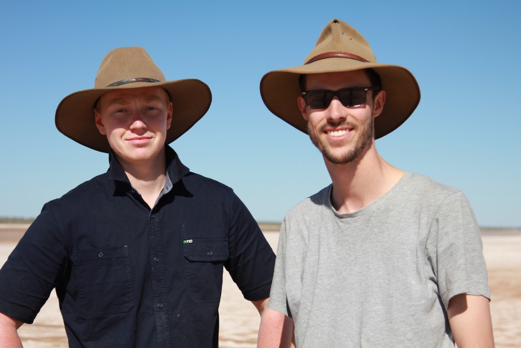 Two hardy desert travellers - Lach and Tom