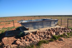 The MV Brennan - the punt made by Tom Kruse to cross Coopers Creek in flood