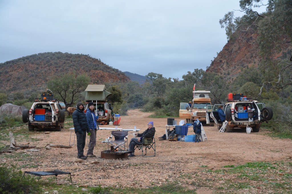 Having dodged a thousand kangaroos we made camp in the national park