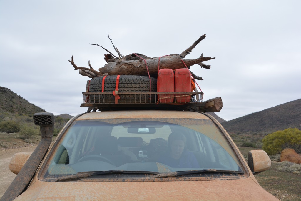 A familiar sight - firewood loaded up for another cold night