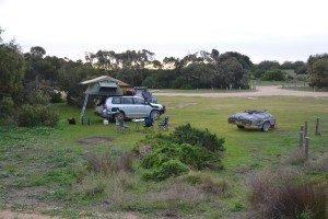 Our our freezing campsite and (small) illegal fire