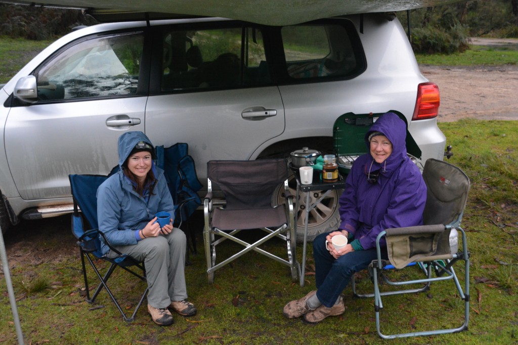 Mother and daughter bonding over a hot coffee on a cold morning