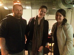 Carl, Anna and Gemma on the last night