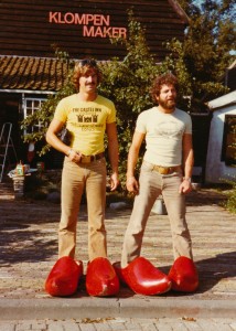 Kim and I impersonating a couple of Dutchmen in 1980