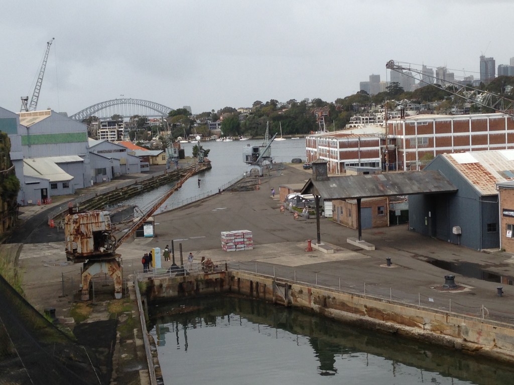 The two docks where the ships were built were the centre of activity during the peak shipbuilding years