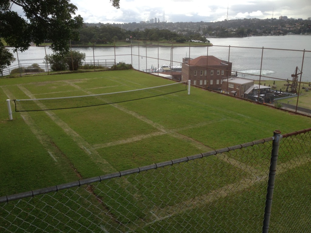 Tennis anyone? Life on the island was not all bad, especially for the privileged few who enjoyed the social life and stunning views 