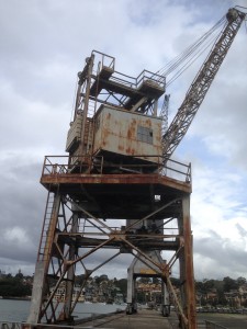 Today the huge rusty cranes look like metallic dinosaurs but in their day they were some of the largest in the world
