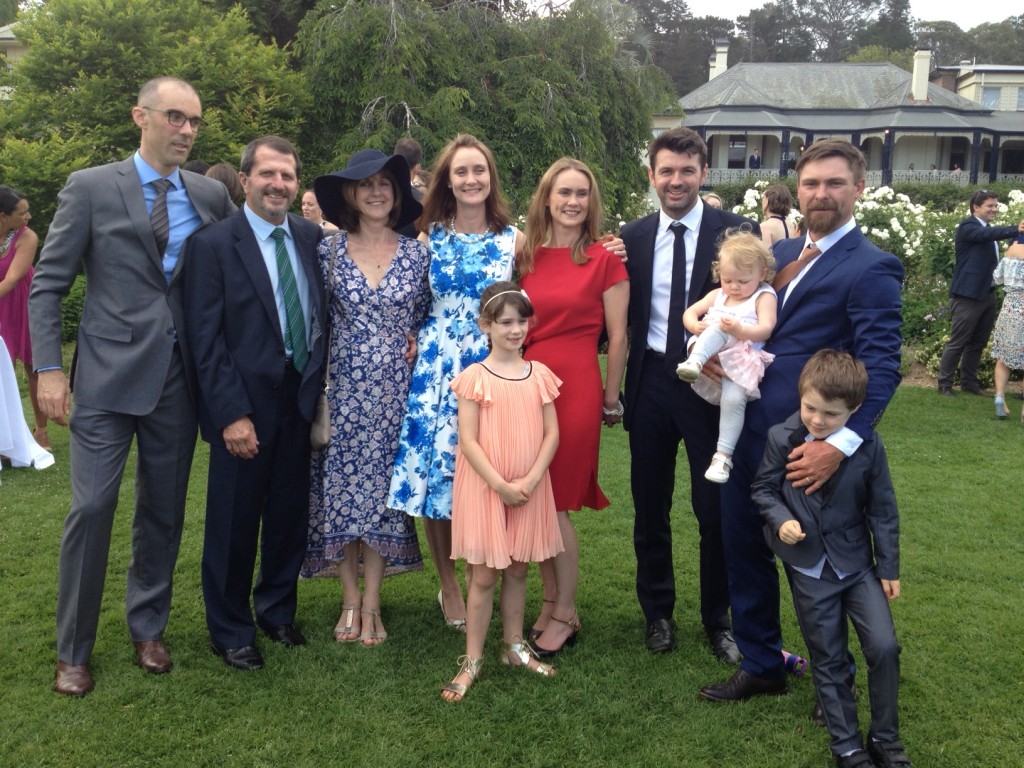 We have a big extended family in Australia and all the generations were represented
