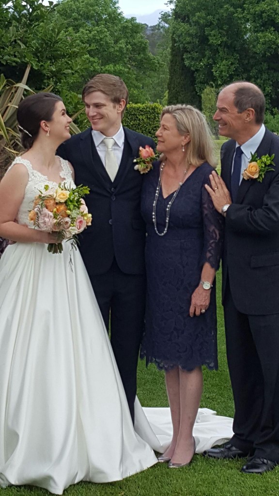 Gemma, Will, Julie and I celebrate their finest moment