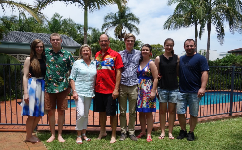 The annual team photo of the eight of us brought out some colourful shirts