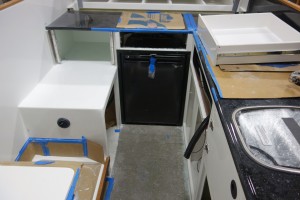 The interior of the camper about half way through construction - very exciting