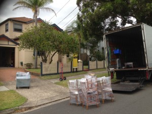 Packing the removalists truck turned out to be a nightmare which we somehow survived