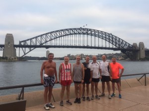 One of my last runs with my running mates - a special route along the shores and gardens of Sydney Harbour